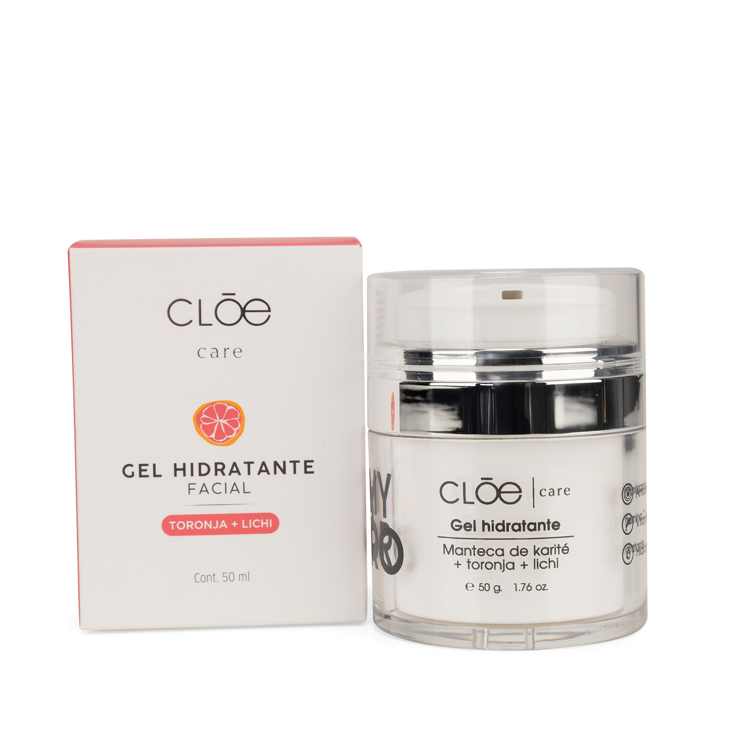 GEL HIDRATANTE FACIAL CON MANTECA DE KARITE + TORONJA (GEL HIDRATANTE PARA ROSTRO)